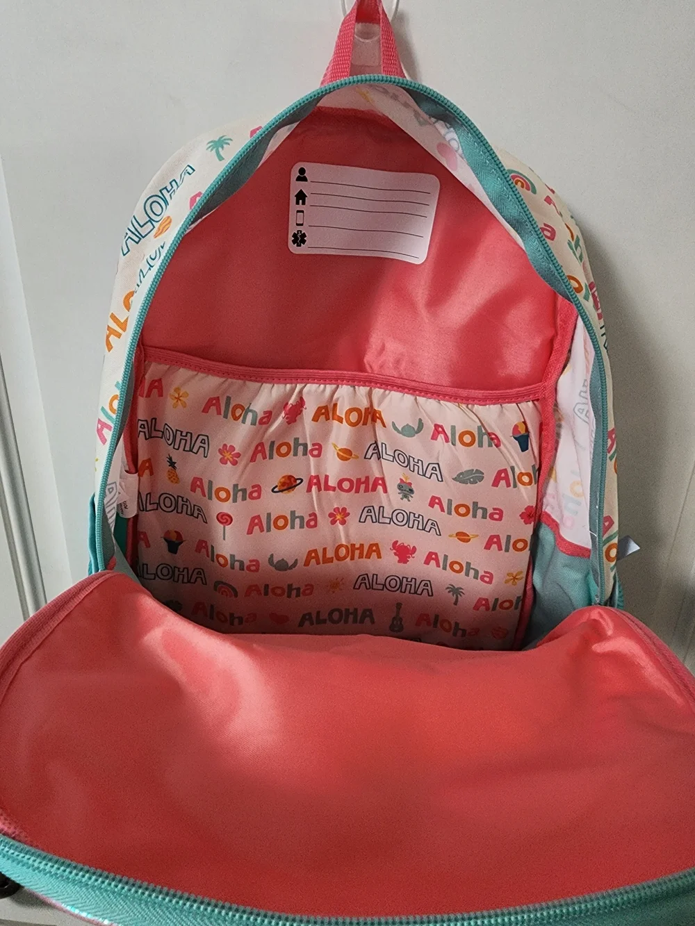 Disney Stitch Scrump Holographic Rainbow Kids Backpack Bioworld